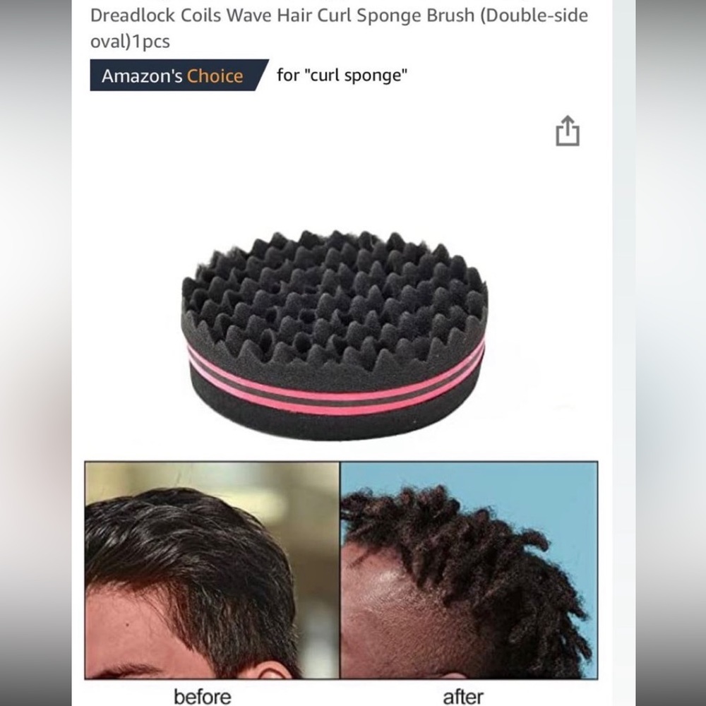 men’s curly hair sponge